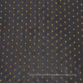 Telas al por mayor textiles Mini dots design tissu bonded flock stretch mesh mesh spandex nylon tule fabric